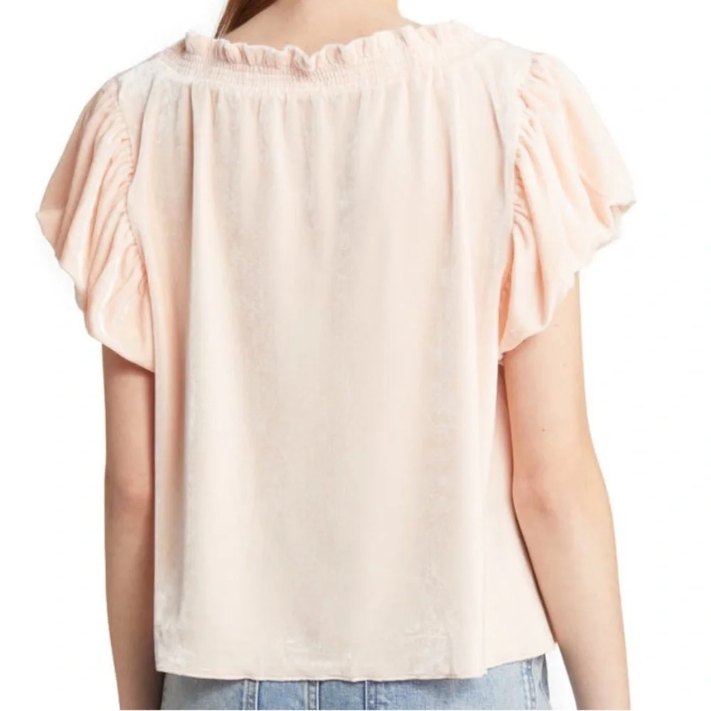 FREE PEOPLE 🌸 SOFT VELOUR TERESE TOP NWT